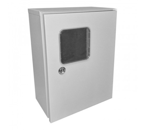 Щит с монтажной панелью ЩМП-01 с окном (400х220х155) IP54